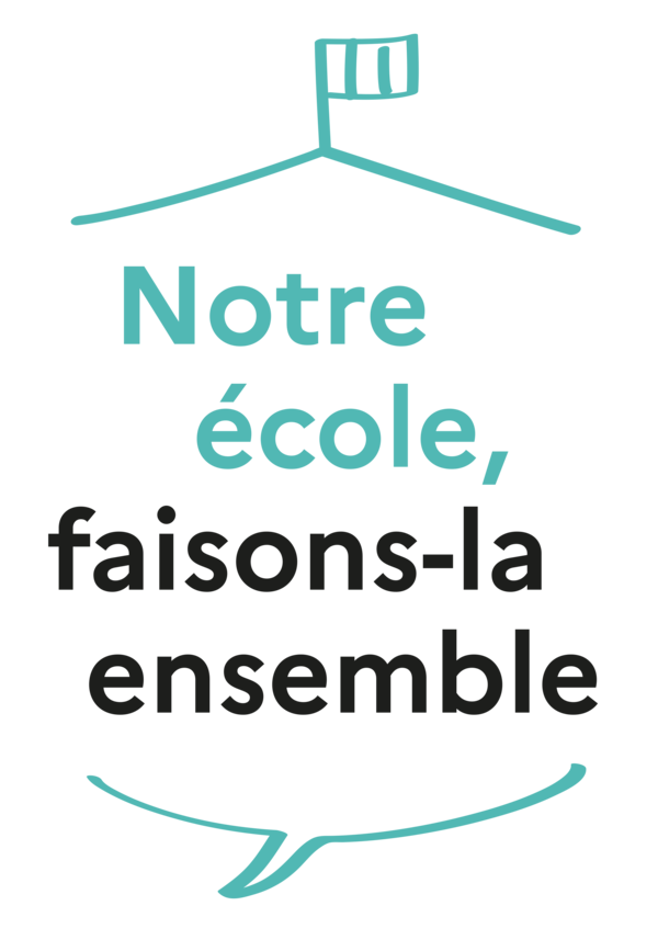 Logo “Notre école, faisons la ensemble”